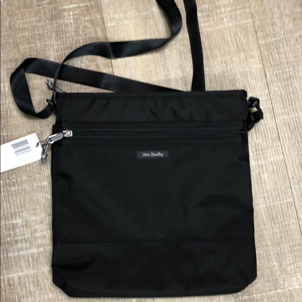 Lighten Up Slim Crossbody  Black Vera Bradley
